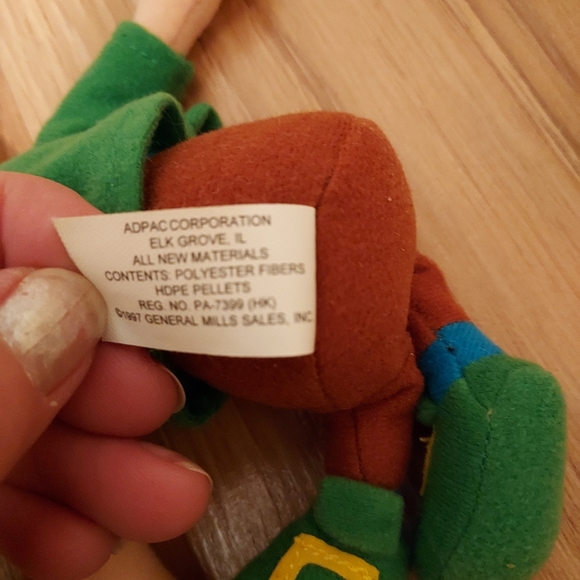 Vintage General Mills Cereal Leprechaun Breakfast Pals Lucky Charms Plush Irish - Picture 8 of 9